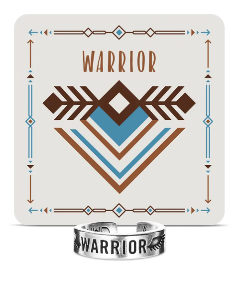 Adjustable Warrior Inspire Cuff Ring – Resilience Symbol Jewelry | Handmade in USA Whitney Howard Designs  InspireRings