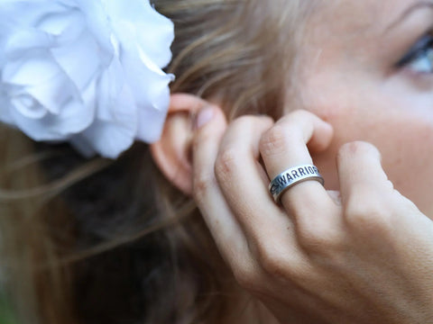 Adjustable Warrior Inspire Cuff Ring – Resilience Symbol Jewelry | Handmade in USA Whitney Howard Designs  InspireRings