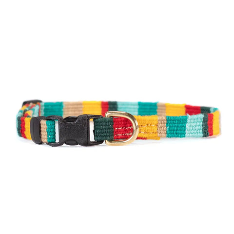 Adjustable XS Side-Release Pet Collar 8-12 Inch for Small Dogs and Cats – Vibrant Design | Made in USA Auburn Leathercrafters  item