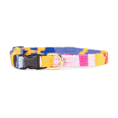 Adjustable XS Side Release Pet Collar 8 to 12 Inch – Starry Day Mango Design | Made in USA Auburn Leathercrafters  item