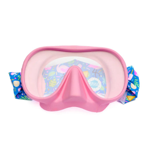 Adult Flamingo Pop Swim Mask – Anti-Fog Silicone Frame with Tempered Glass Lenses | Assembled in USA Splash Place  Adult Swim Mask