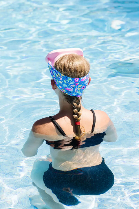 Adult Flamingo Pop Swim Mask – Anti-Fog Silicone Frame with Tempered Glass Lenses | Assembled in USA Splash Place  Adult Swim Mask