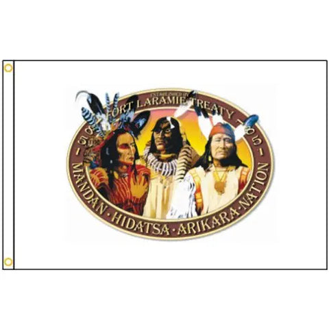 Affiliated Tribes of North Dakota Flag – 200 Denier Nylon Outdoor Display | Made in USA Durable Patriotic Flag Freedom Flag and Pole 