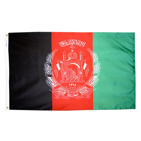 Afghanistan Nylon Flag Outdoor Display – UV Resistant SolarGuard Dye | Made in USA Freedom Flag and Pole 