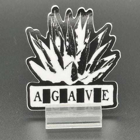 Agave Logo Sticker 2 Inch – Black and White Emblem Decal | Made in USA American Lictor  Vinyl Stickers