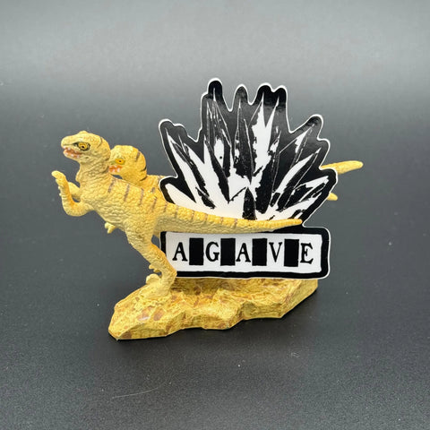Agave Logo Sticker 2 Inch – Black and White Emblem Decal | Made in USA American Lictor  Vinyl Stickers
