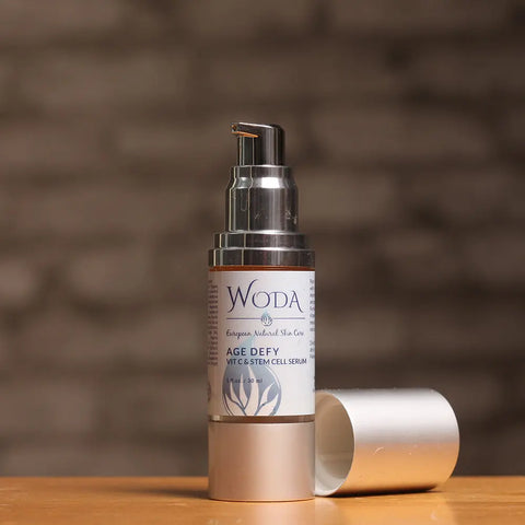 Age Defy Vitamin C and Stem Cell Anti-Aging Face Serum 30ml – Hydrating Skin Treatment | Made in USA WODA Skin Care 