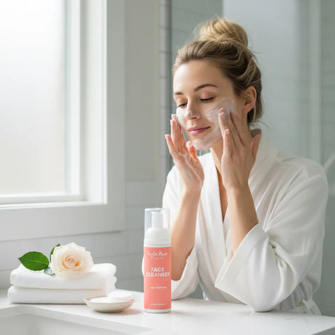 Age-Defying Facial Cleanser 5.5oz – Aloe Vera & Vitamin C Foaming Cleanser | Taylor Made Organics | Made in USA Taylor Made Organics  face cleanser