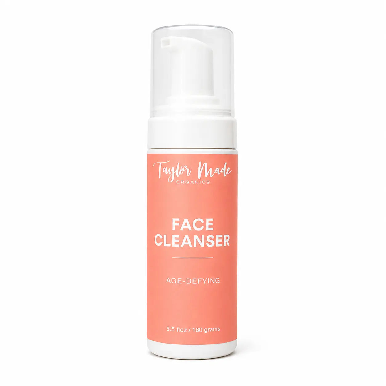 Age-Defying Facial Cleanser 5.5oz – Aloe Vera & Vitamin C Foaming Cleanser | Taylor Made Organics | Made in USA Taylor Made Organics  face cleanser