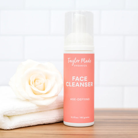 Age-Defying Facial Cleanser 5.5oz – Aloe Vera & Vitamin C Foaming Cleanser | Taylor Made Organics | Made in USA Taylor Made Organics  face cleanser