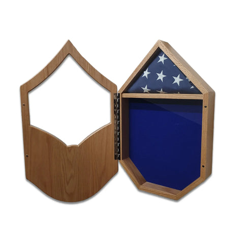 Air Force Master Sergeant E7 Shadow Box – 3x5 Flag Display – Handcrafted Oak | Made in USA Legacies of America Woodworking Company  Shadow Box