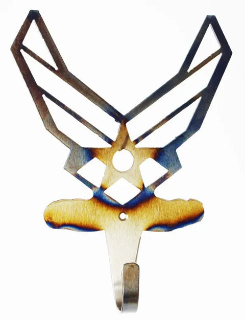 Air Force Metal Wall Hook – Steel Military Coat and Towel Hanger | Handmade in USA Knights Home Decor  item
