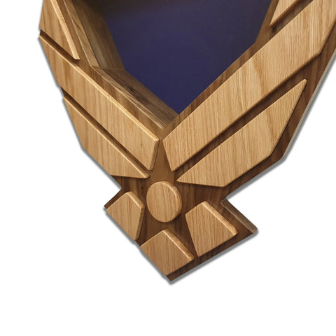 Air Force Modern Wings Shadow Box Display – Walnut Backing With Oak Wings | Made in USA Legacies of America Woodworking Company  Shadow Box