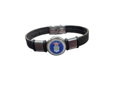 Air Force Seal Cork Bracelet – Lightweight Eco-Friendly Military Jewelry in 5 Sizes | Made in USA Michelle Marie Boutique  Bracelets
