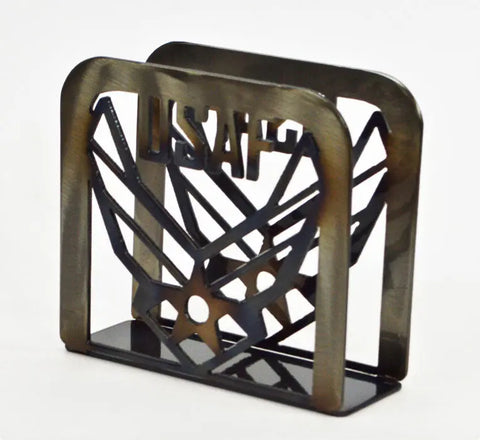 Airforce Metal Napkin Holder – Heavy Duty Kitchen Organizer – Handcrafted Durable Design | Made in USA Knights Home Decor  item