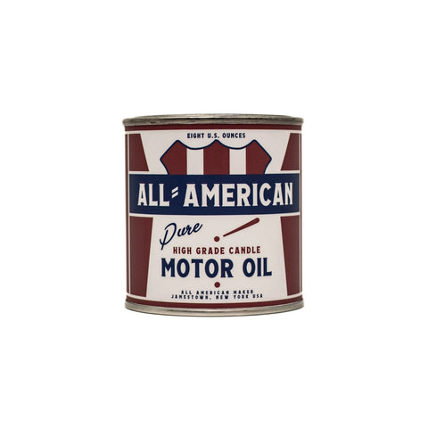 All-American Motor Oil Scented Candle 8oz – Soy Wax | Made in USA All American Maker  Candle
