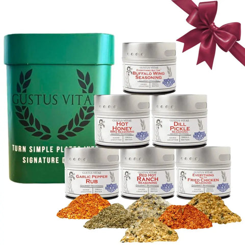 All American Wings Gourmet Seasoning Set – Handcrafted Spice Collection | Made in USA Gustus Vitae  Collections & Gift Sets