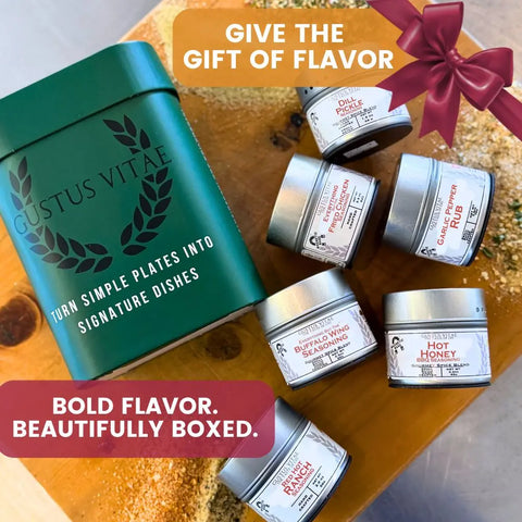 All American Wings Gourmet Seasoning Set – Handcrafted Spice Collection | Made in USA Gustus Vitae  Collections & Gift Sets