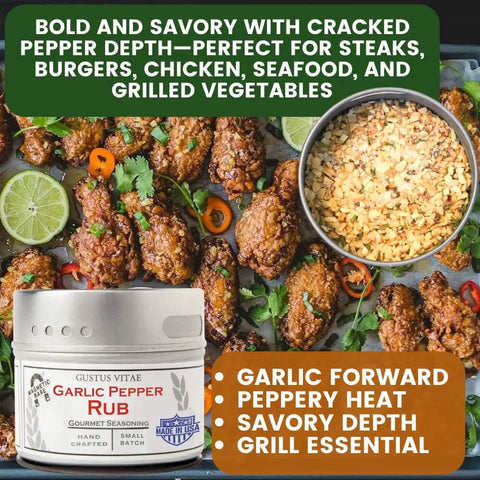 All American Wings Gourmet Seasoning Set – Handcrafted Spice Collection | Made in USA Gustus Vitae  Collections & Gift Sets