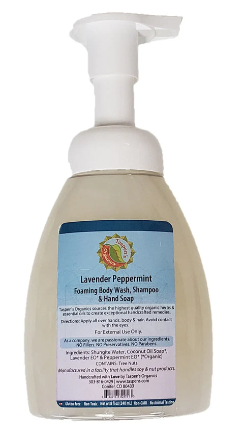 All Natural Foaming Hand Soap and Body Wash – 8 Oz – Handmade | Made in USA Taspen's Organics  Bath and Body (10)