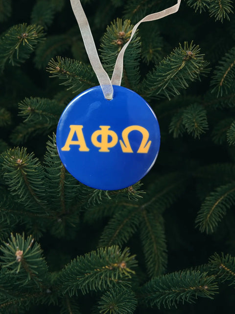 Alpha Phi Omega Ceramic Ornaments Michelle Marie Boutique  Ornaments