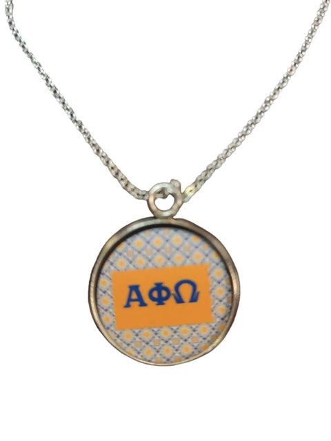Alpha Phi Omega Silver Plated Necklace And Earrings Set – 18 Inch Chain With Extender | Made In USA Michelle Marie Boutique  Jewelry