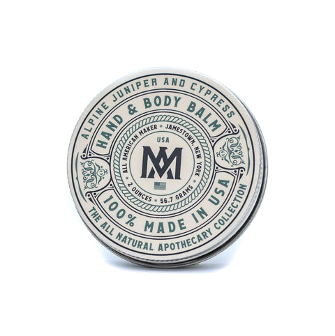 Alpine Juniper Cypress Hand Body Balm 2oz – Natural Skin Care | Made in USA All American Maker 