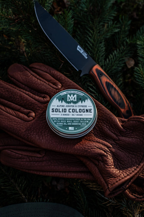 Alpine Juniper Cypress Solid Cologne 2oz – Made in USA All American Maker 