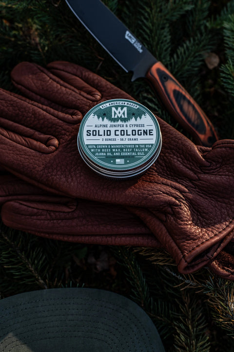 Alpine Juniper Cypress Solid Cologne 2oz – Made in USA All American Maker 