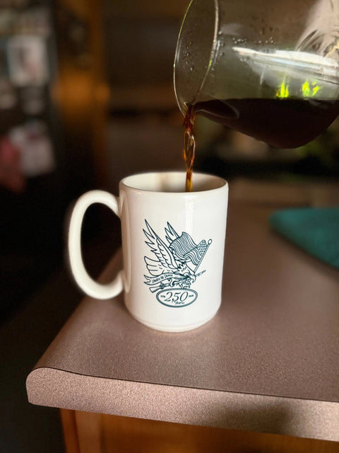 America's 250th Eagle Ceramic 16oz Mug – Durable Diner-Style Coffee Cup | Made in USA Craftsmanship All American Maker  Mugs