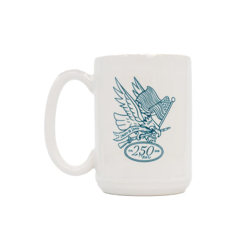 America's 250th Eagle Ceramic 16oz Mug – Durable Diner-Style Coffee Cup | Made in USA Craftsmanship All American Maker  Mugs