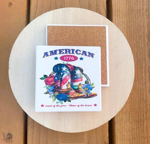 American 1776 Coaster (Set of 4) Liberty Cottage Design 