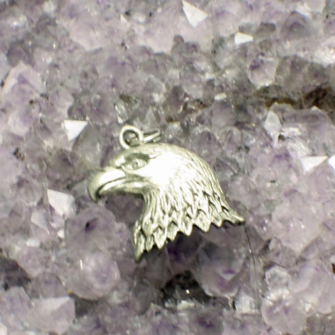 American Bald Eagle Pewter Pendant 1.75x2.25 Inch – Patriotic Jewelry Charm | Made in USA Michelle Marie Boutique  Charms and Pendants