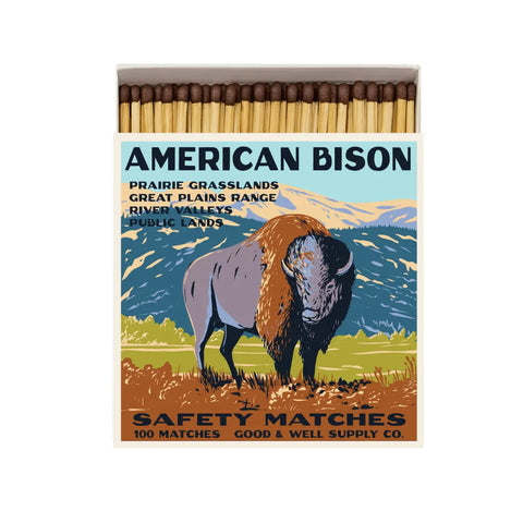 American Bison Cabin Matches Good & Well Supply Co. 