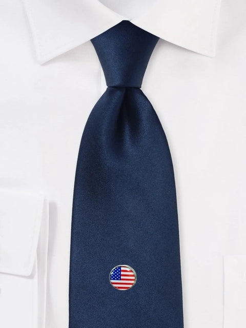 American Flag Tie Pin and Tie Bar Set – Stainless Steel Patriotic Accessories | Made in USA Premium Quality Michelle Marie Boutique  Tie Pin