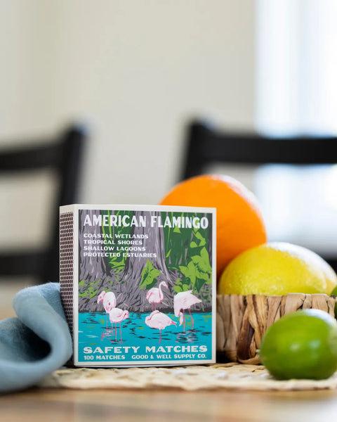 American Flamingo Cabin Matches Good & Well Supply Co. 