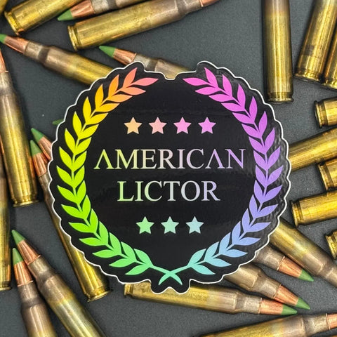 American Lictor Logo Vinyl Sticker – Patriotic Decal | Made in USA American Lictor  Vinyl Stickers