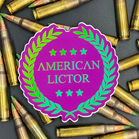American Lictor Logo Vinyl Sticker – Patriotic Decal | Made in USA American Lictor  Vinyl Stickers