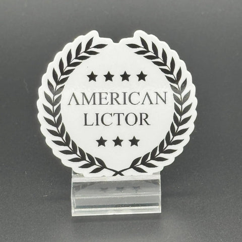 American Lictor Logo Vinyl Sticker – Patriotic Decal | Made in USA American Lictor  Vinyl Stickers