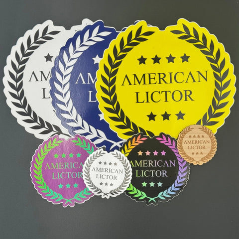 American Lictor Logo Vinyl Sticker – Patriotic Decal | Made in USA American Lictor  Vinyl Stickers