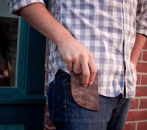 American Made Bison Leather Front Pocket Wallet – Slim RFID Blocking Wallet | Handmade in Maine USA Rogue Industries  Wallet