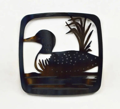 American-Made Loon Metal Trivet – Rustic Kitchen Decor – Handcrafted Wildlife Design | Made in USA Knights Home Decor  item