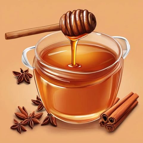 American-Made Raw Cinnamon Honey – All Natural Brooksville Florida Harvest | Artisan Local Honey Blend Made in USA Honey Badgers Bee Farm  Honey
