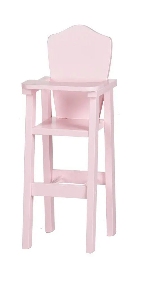 Amish Crafted Wooden Doll High Chair 8x10x23 Inch Solid Pine Toy – Rebekah's Collection | Made in USA Amish Toy Box  Doll Furniture