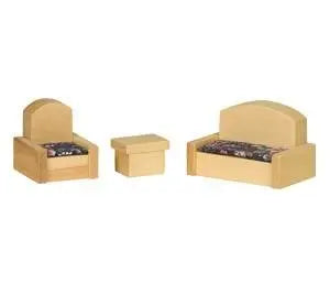 Amish Craftsman Wooden Doll House Furniture Set – Handcrafted Miniature Bedroom Pieces | Made in USA Amish Toy Box  Doll Furniture, Amish Dolls
