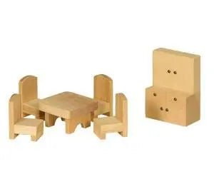 Amish Craftsman Wooden Doll House Furniture Set – Handcrafted Miniature Bedroom Pieces | Made in USA Amish Toy Box  Doll Furniture, Amish Dolls
