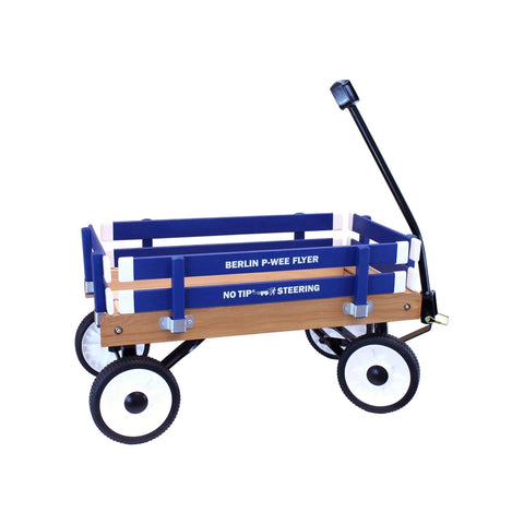 Amish Handcrafted Berlin P-Wee Wagon – Child-Sized Solid Hardwood Toy Wagon with Steel Frame | Made in USA Amish Toy Box  Wagon