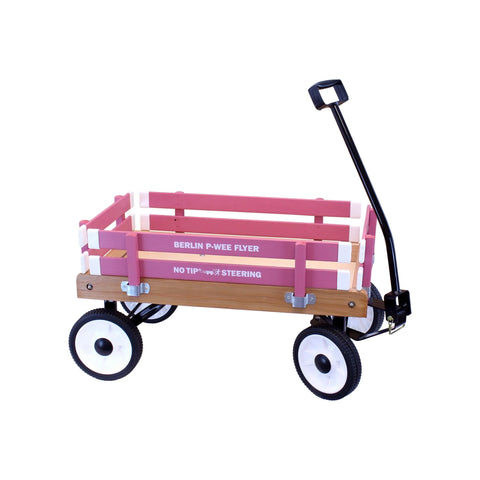Amish Handcrafted Berlin P-Wee Wagon – Child-Sized Solid Hardwood Toy Wagon with Steel Frame | Made in USA Amish Toy Box  Wagon