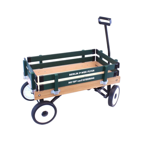 Amish Handcrafted Berlin P-Wee Wagon – Child-Sized Solid Hardwood Toy Wagon with Steel Frame | Made in USA Amish Toy Box  Wagon