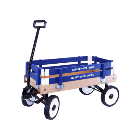 Amish Handcrafted Berlin P-Wee Wagon – Child-Sized Solid Hardwood Toy Wagon with Steel Frame | Made in USA Amish Toy Box  Wagon
